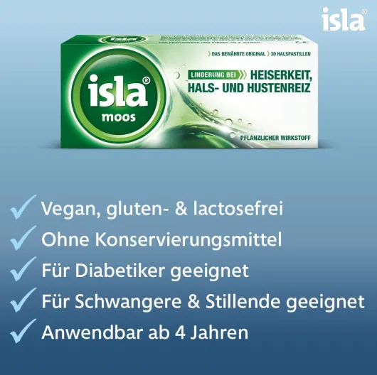 isla moos 60 Pastillen