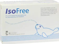 Isofree Isotonische Kochsalzlösung zum Nasenspülen und Inhalieren