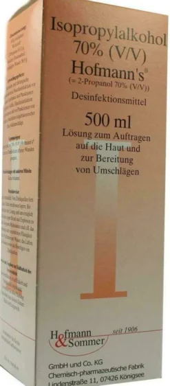 Isopropylalkohol 70% Hofmanns 500 ml Lösung