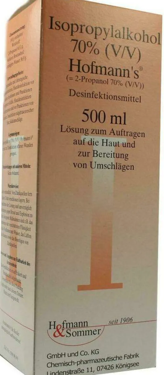Isopropylalkohol 70% Hofmanns 500 ml Lösung