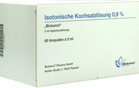Isotonische Kochsalzlösung 0,9 % Ampullen 60 X 2 ml Ampullen
