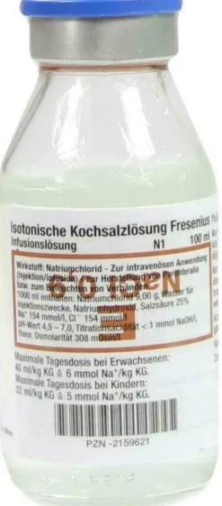 Isotonische Kochsalzlösung 0,9 % Fresenius Infusionslösung 100 ml