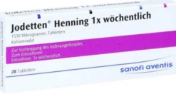Jodetten Henning 1x wöchentlich 28 Tabletten