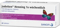 Jodetten Henning 1x wöchentlich 28 Tabletten