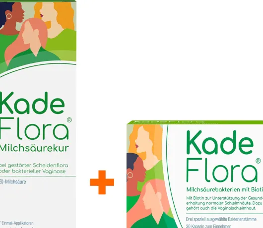Kadeflora Milchsäurekur Einmalapplikatoren 7 x 2,5 g + Kadeflora Milchsäurebakterien mit Biotin 30 Kapseln