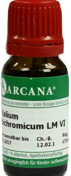 Kalium Bichromicum Lm 6 Dilution 10 ml