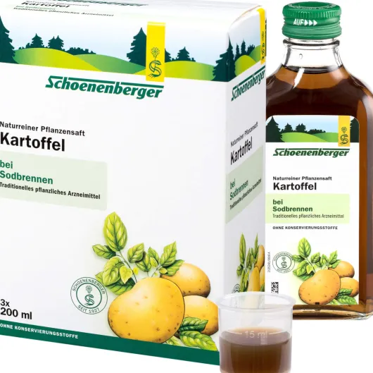 Kartoffelsaft Schoenenberger Heilpflanzensäfte 3 X 200 ml Saft