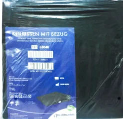 Keilkissen Mit Bezug 37x37x7,1 cm Schwarz