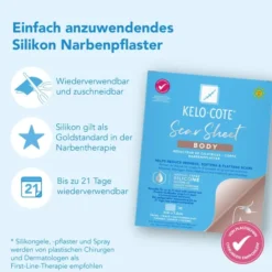 Kelo-Cote Silikon-Narbenpflaster Body 1 Stück