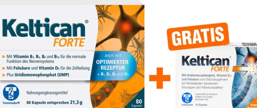 Keltican forte 80 Kapseln + gratis 10 Kapseln