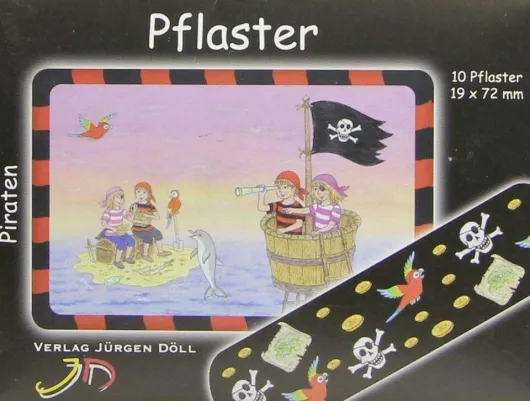Kinderpflaster Piraten Briefchen