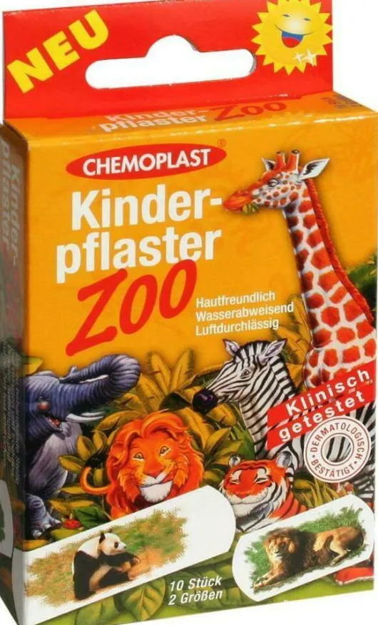 Kinderpflaster Zoo 2 Größen 10 Pflaster