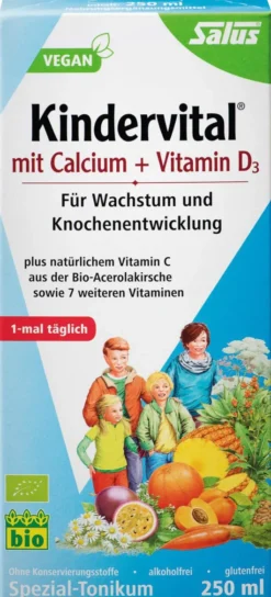Kindervital Bio Mit Calcium + D3 Salus 250 ml Tonikum