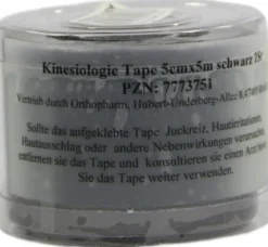 Kinesiologie Tape 5 Cmx5 M Schwarz