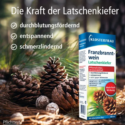 Klosterfrau Franzbranntwein Latschenkiefer Dosierflasche 400 ml