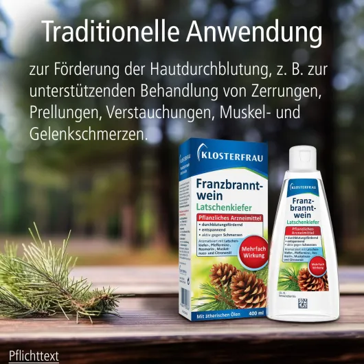 Klosterfrau Franzbranntwein Latschenkiefer Dosierflasche 400 ml