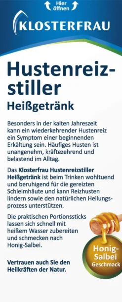 Klosterfrau Hustenreiz-Stiller Heißgetränk 10 Sticks a 5 g