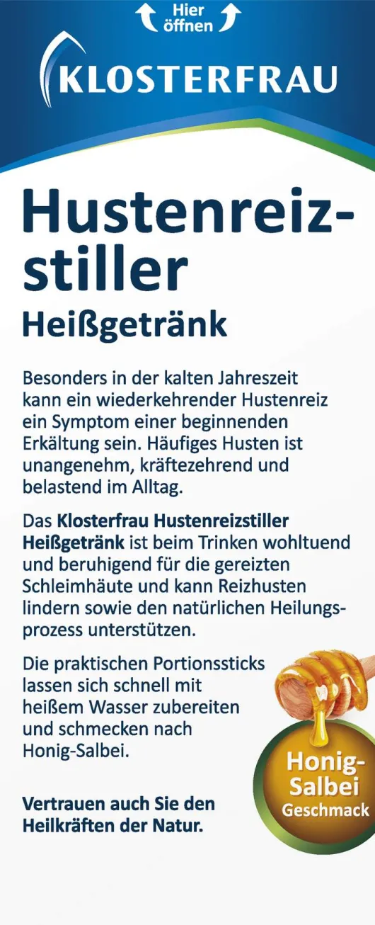 Klosterfrau Hustenreiz-Stiller Heißgetränk 10 Sticks a 5 g