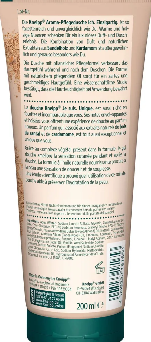 Kneipp Aroma-Pflegedusche Ich.Einzigartig 200 ml