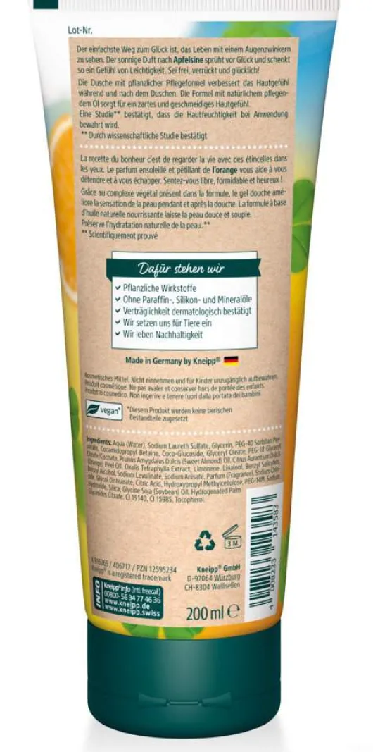 Kneipp Aroma Pflegedusche Sei frei, verrückt und glücklich 200 ml