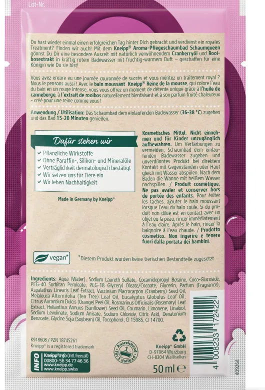 Kneipp Aroma-Pflegeschaumbad Schaum-Queen 50 ml