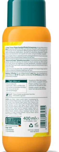 Kneipp Aroma Pflegeschaumbad Muskel Entspannung 400 ml