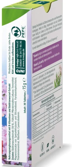 Kneipp Baldrian 1000 mg plus Vitamin B1 30 Tabletten