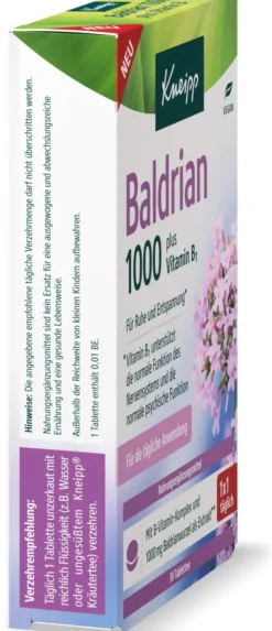 Kneipp Baldrian 1000 mg plus Vitamin B1 30 Tabletten