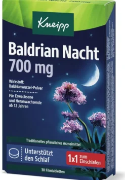 Kneipp Baldrian Nacht 700 mg 30 Filmtabletten