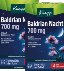Kneipp Baldrian Nacht 700 mg 2 x 30 Filmtabletten