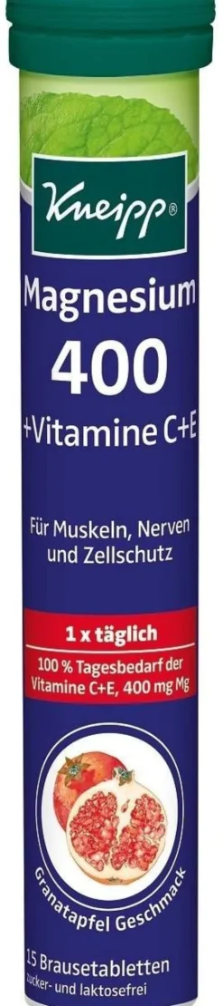 Kneipp Magnesium 400 + C + E 15 Brausetabletten