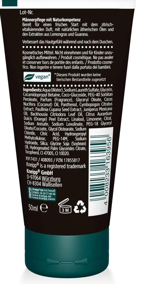 Kneipp Men 2 in 1 Dusche Startklar 50 ml