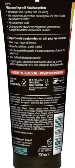 Kneipp Men 3in1 Pflegedusche Energie 200 ml