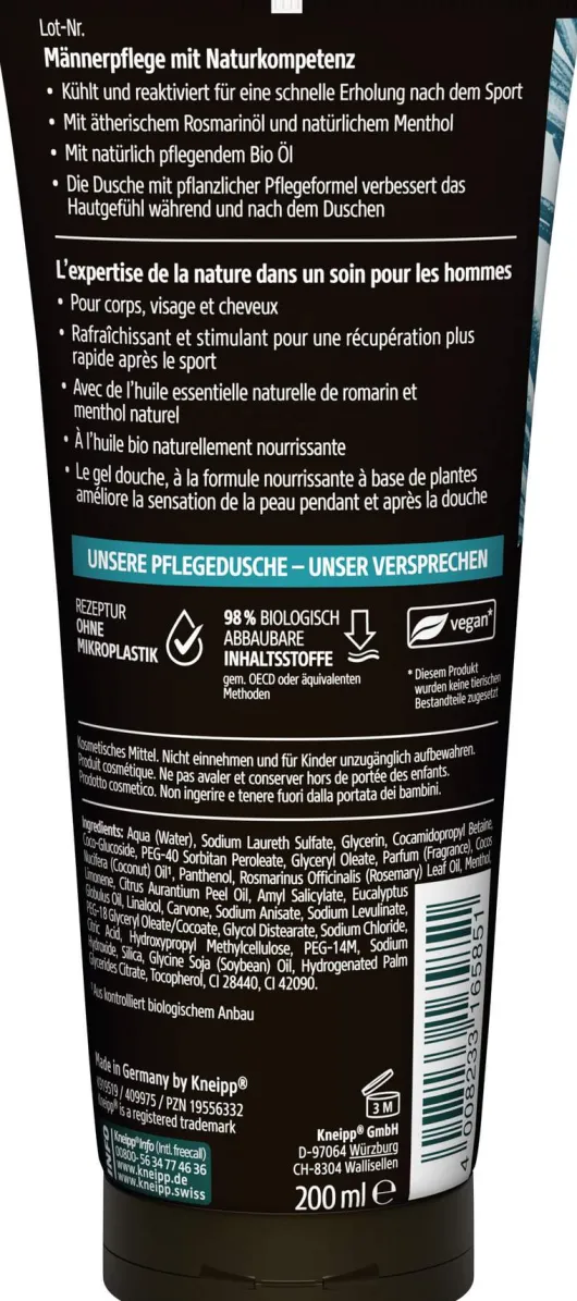 Kneipp Men 3in1 Pflegedusche Sport 200 ml