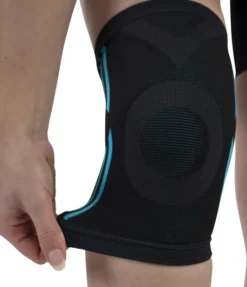Kniestütze, elastisch, schwarz Größe S-M