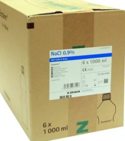 Kochsalzlösung 0,9% B.Braun Spüllösung Ecotainer 6 X 1000 Ml...