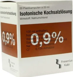 Kochsalzlösung 0,9% 20 X 20 ml Ampullen