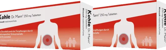 Kohle Dr. Mann 250 mg 2 x 20 Tabletten