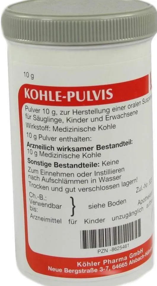 Kohle Pulvis Pulver 10 G