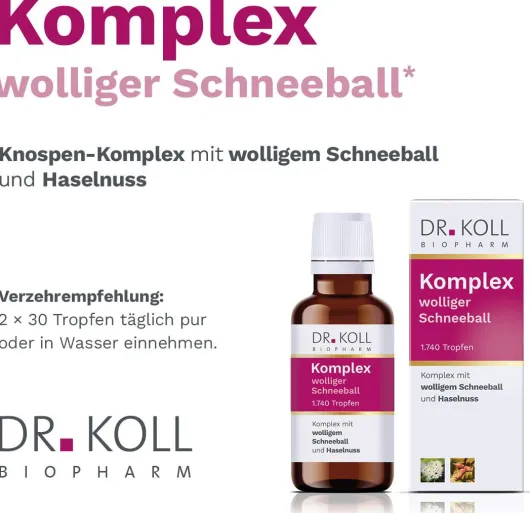 Komplex Wolliger Schneeball Haselnuss Dr.Koll 50 ml Tropfen