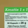 Kreatin 1x1 Pro Tag Kapseln 60 Stück