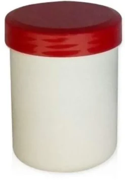 Kruke Mit Deckel, Weiß, Kunststoff 20 G