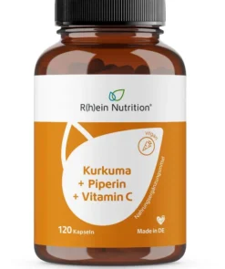 Kurkuma 95 % + Curcumin + Piperin + Vitamin C Vegan 120 Kapseln