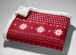 Kuscheldecke Winterflocken 120x160 cm