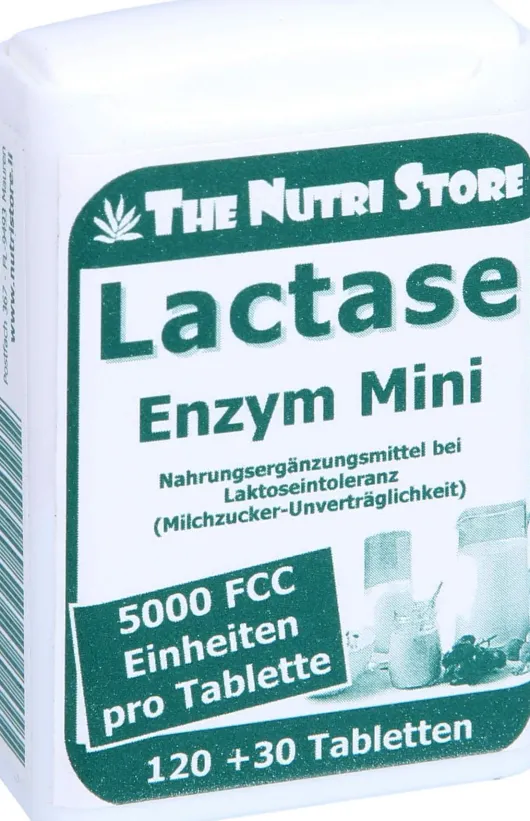 Lactase 5.000 Fcc Enzym Mini Tabletten im Dosierspender