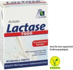 LACTASE 7.000 FCC im Spender 80 Tabletten
