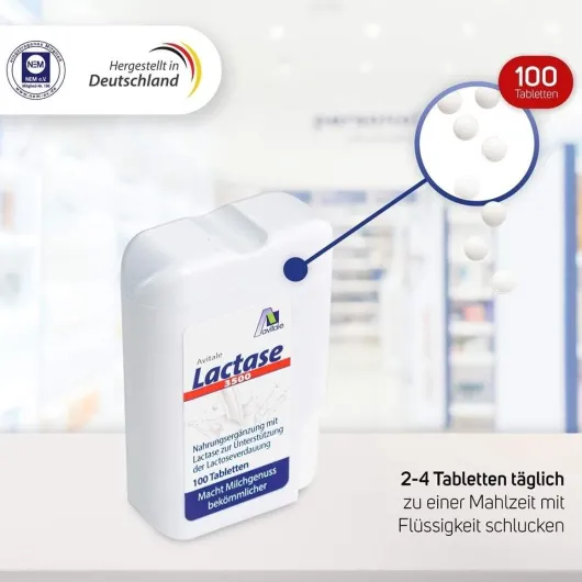 LACTASE 3.500 FCC 100 Tabletten im Klickspender