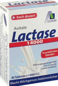 LACTASE 14.000 FCC 80 Tabletten im Spender