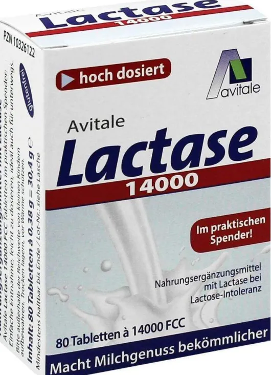 LACTASE 14.000 FCC 80 Tabletten im Spender