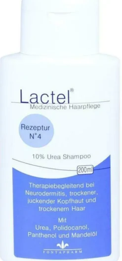 Lactel Nr. 4 Shampoo Gegen Trockene Juckende Kopfhaut 200 ml